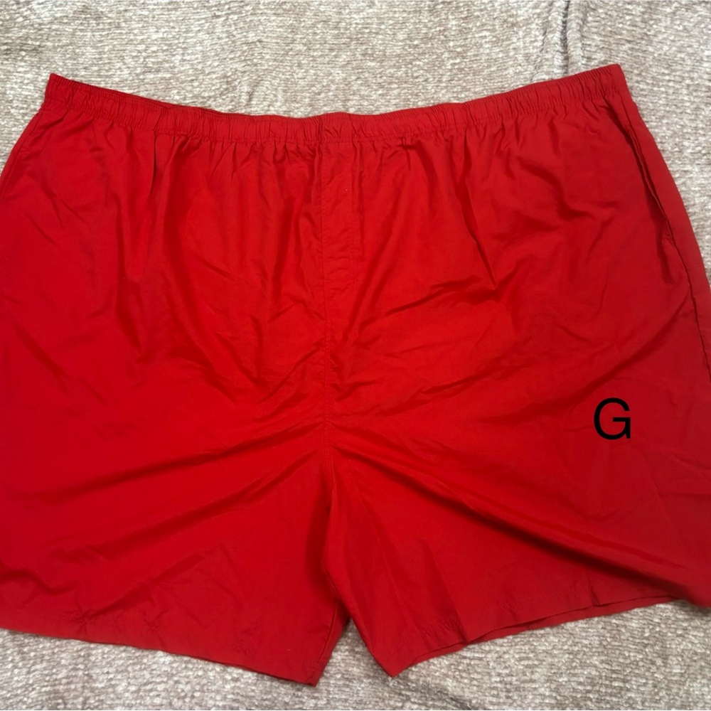 Men's Red Swim Trunks